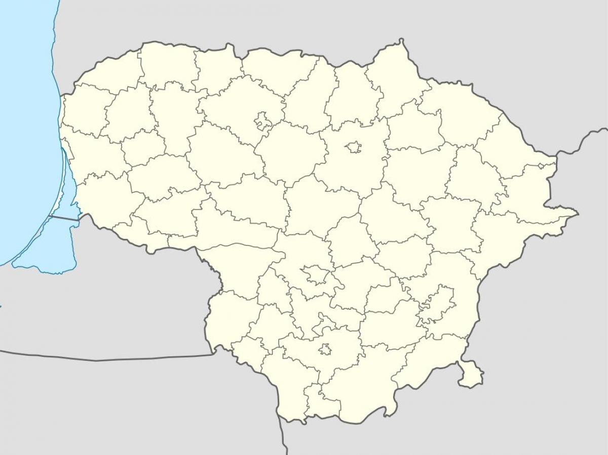 Карта Литви вектор
