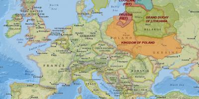 Карта Литви історія