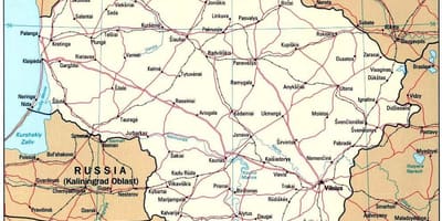 Карта Литви
